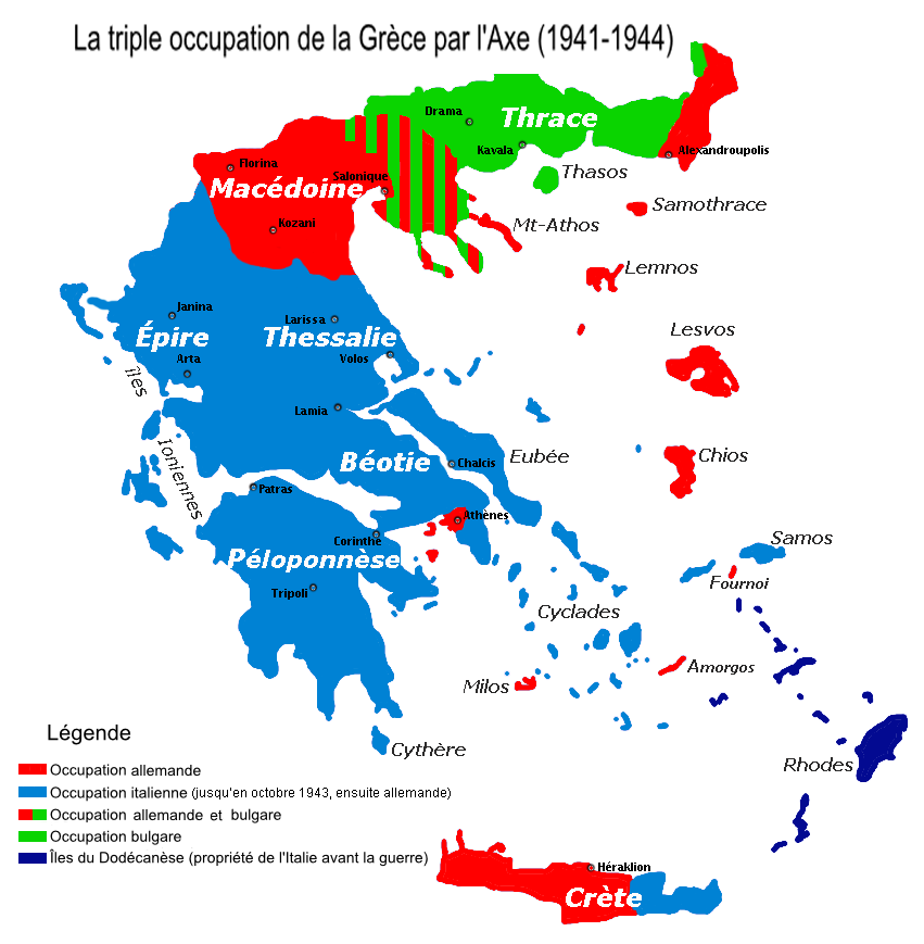 Le partage de la Grèce entre Allemands, Italiens et Bulgares - Wikipedia.png